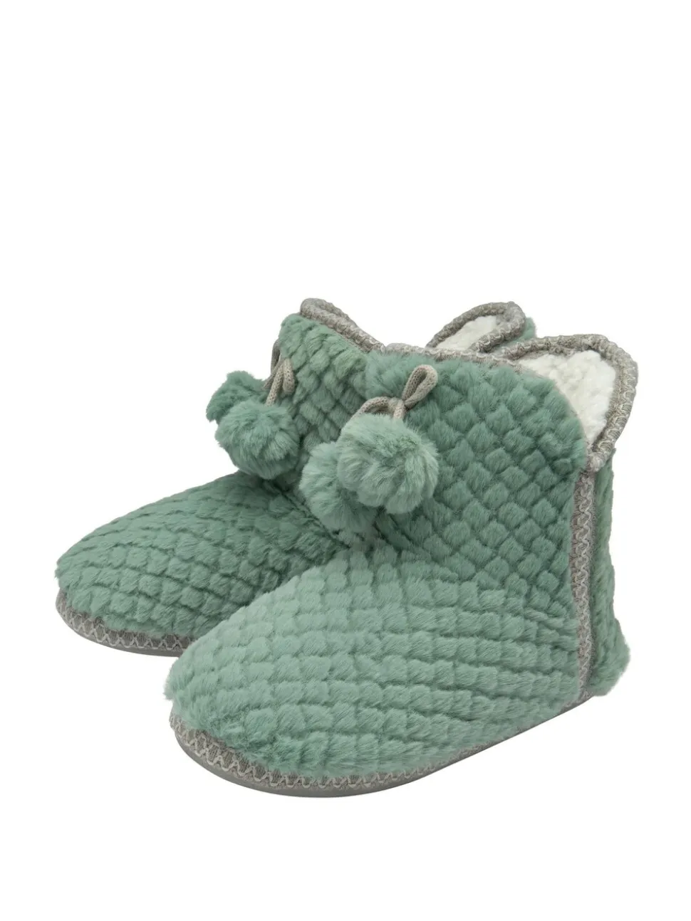 Groen - Dunlop pantoffellaarsjes met wafelmotief voor dames