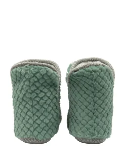 Groen - Dunlop pantoffellaarsjes met wafelmotief voor dames