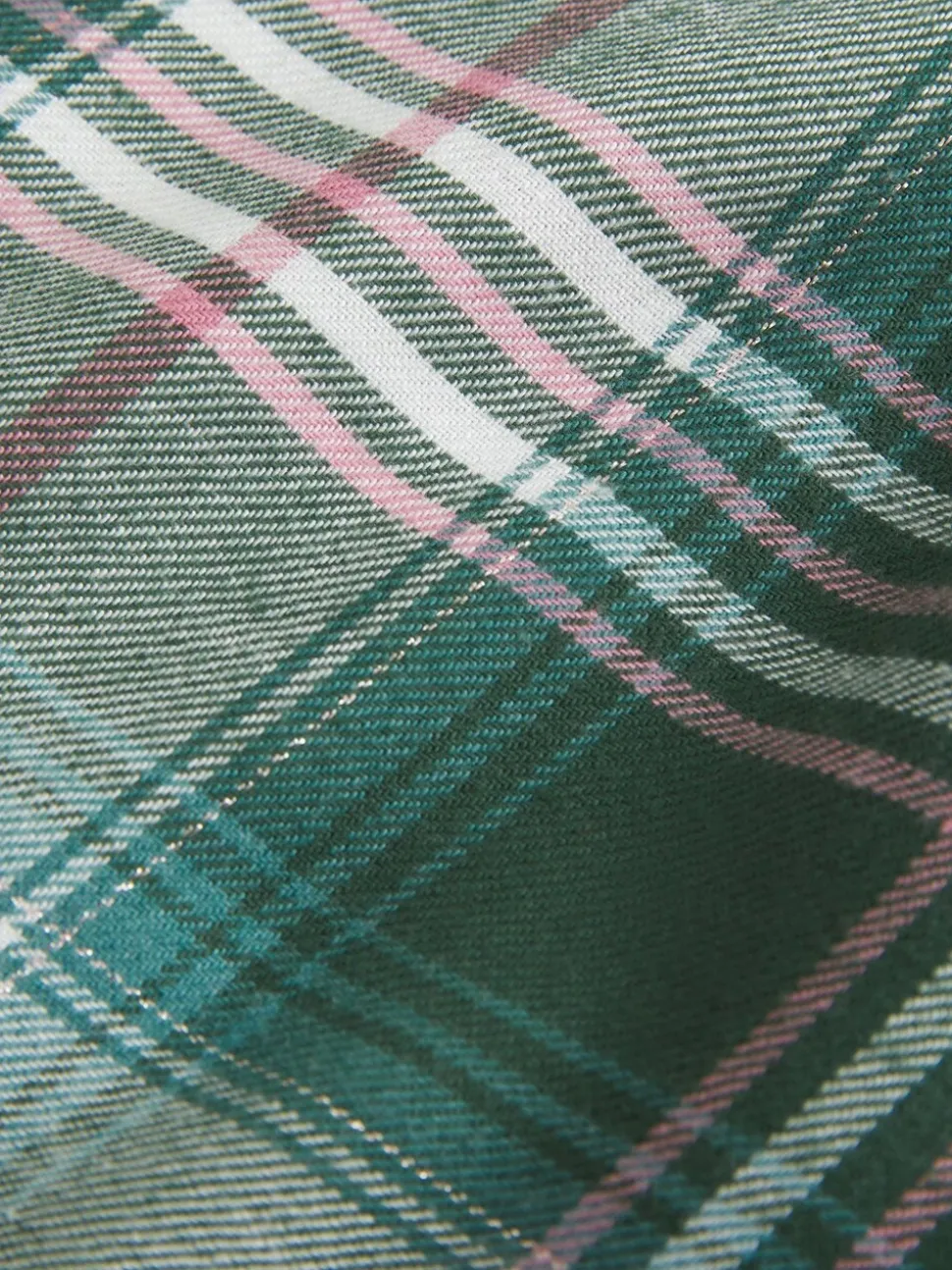 Groen - Hollister Christmas Flannel Check Pyjama Shorts With Logo Waistband