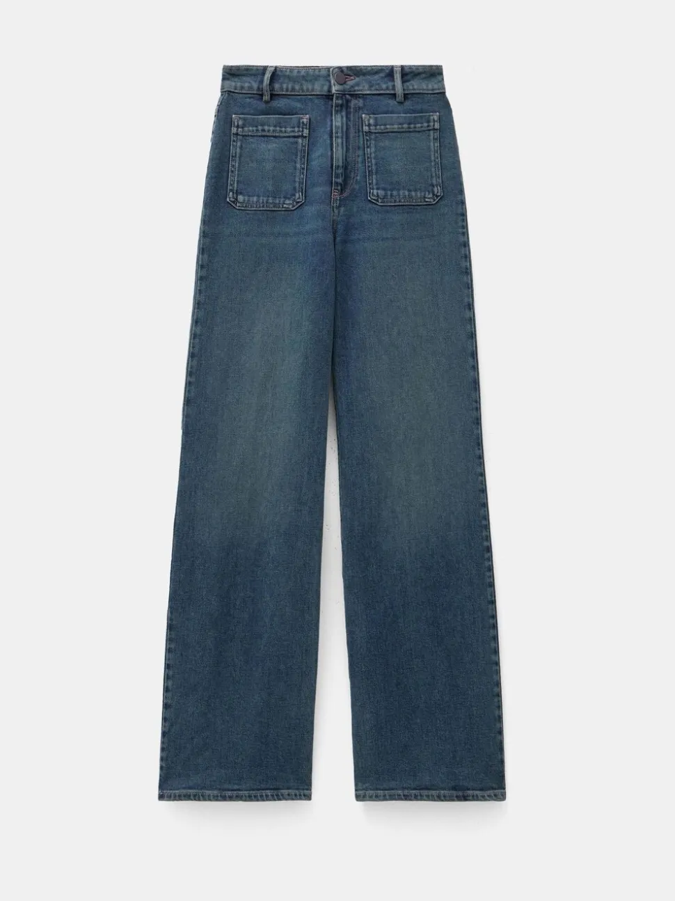 Groen - Hush Rowan jeans met uitlopende pijpen
