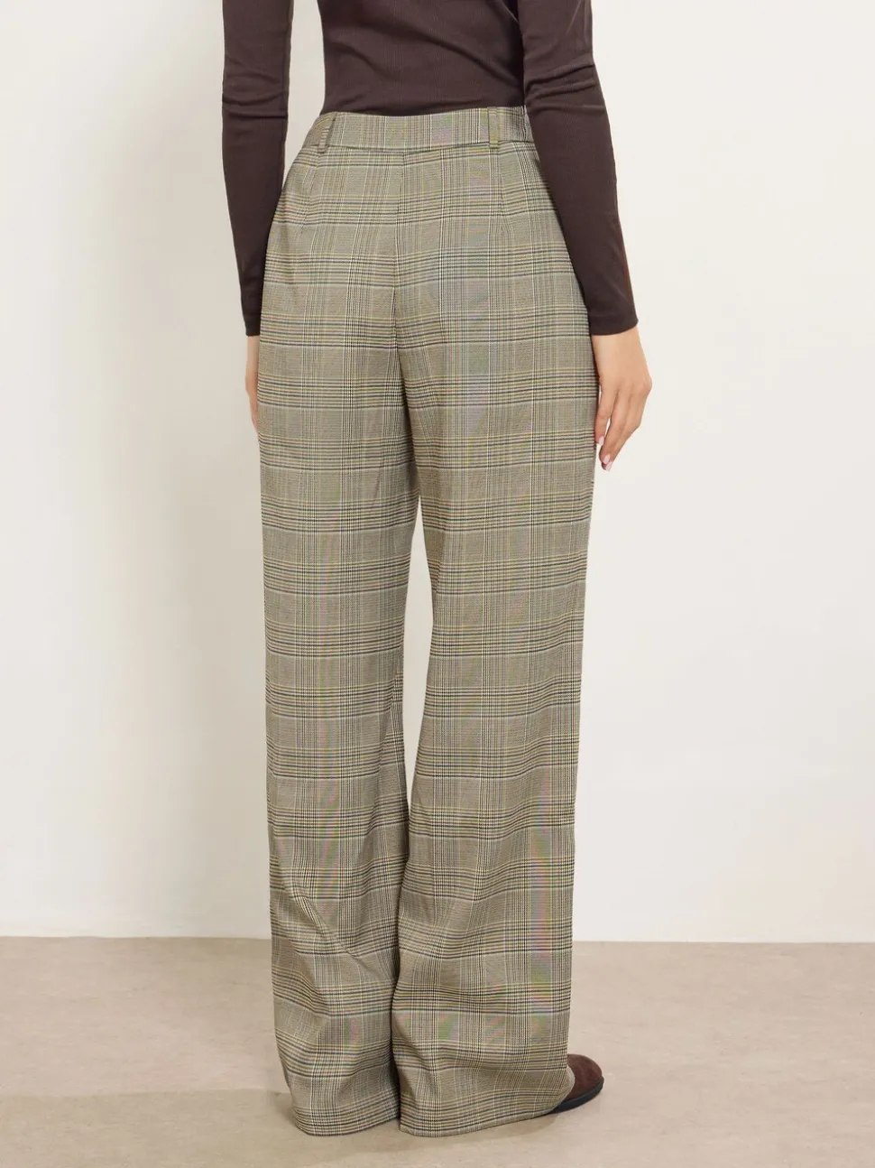 Groen - Long Tall Sally broek met wijde pijpen