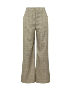 Groen - Long Tall Sally broek met wijde pijpen