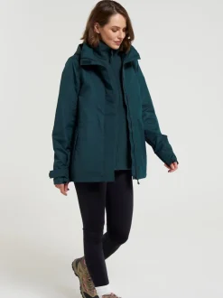 Groen - Mountain Warehouse Womens Fell 3-in-1 Water Resistant Jacket