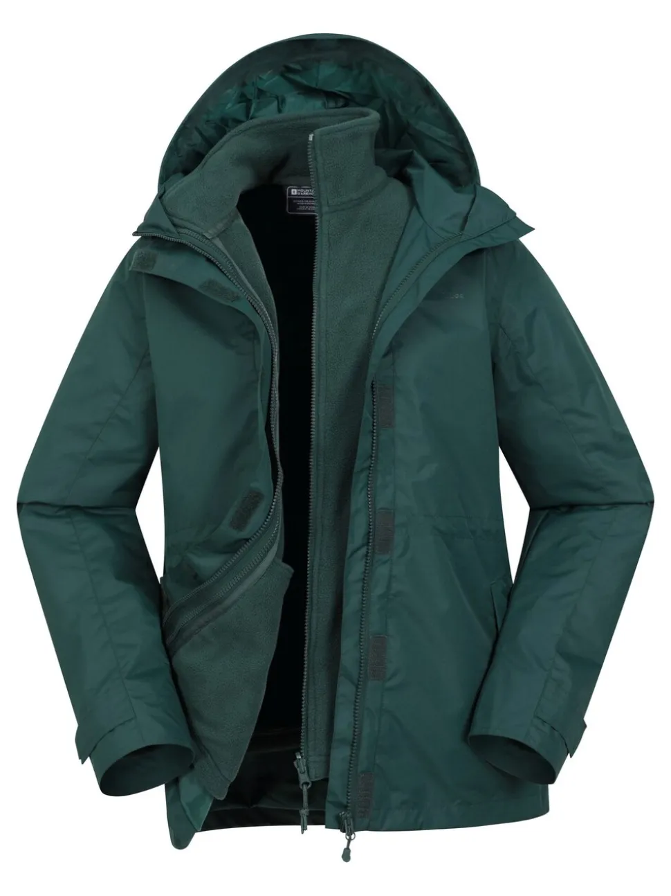 Groen - Mountain Warehouse Womens Fell 3-in-1 Water Resistant Jacket