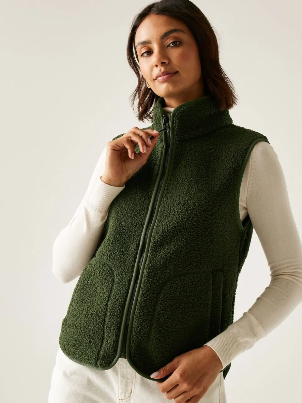 Groen - Regatta Frankie Borg Bodywarmer Fleece