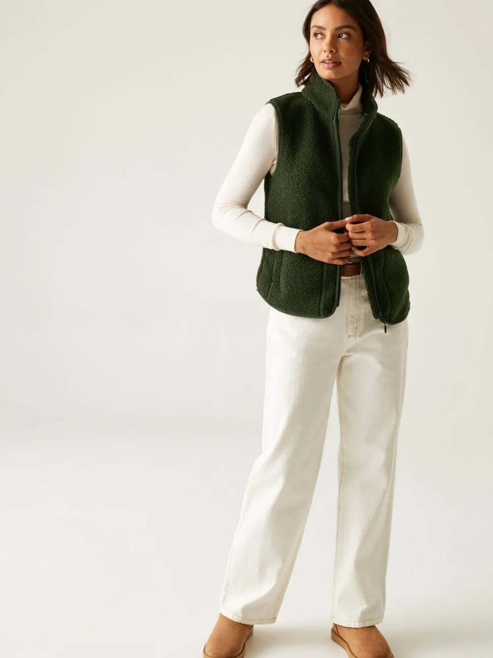 Groen - Regatta Frankie Borg Bodywarmer Fleece