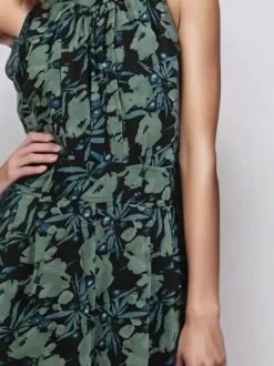 Groen - Religion Crew Wide Leg Jumpsuit in Abstract Façade Print
