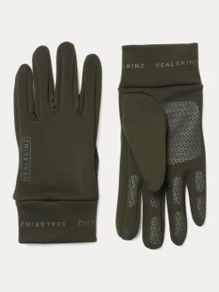 Groen - SEALSKINZ waterafstotende Nano handschoenen van fleece