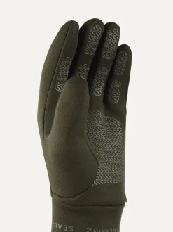 Groen - SEALSKINZ waterafstotende Nano handschoenen van fleece