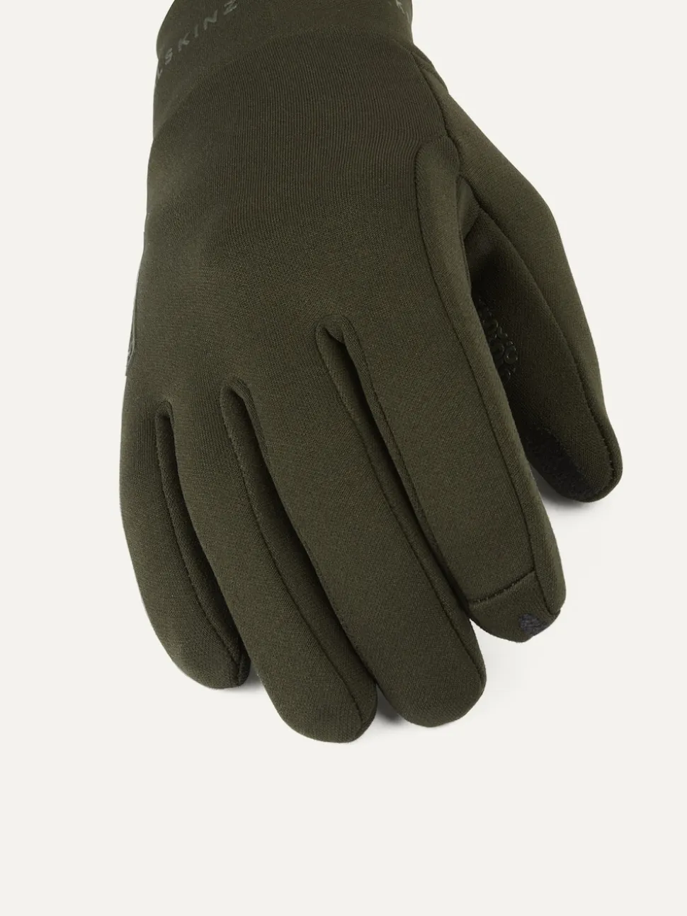 Groen - SEALSKINZ waterafstotende Nano handschoenen van fleece