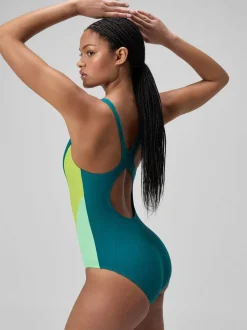 Groen - Speedo kleurblokken 2,0 Swimsuit