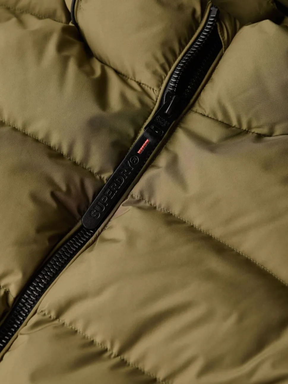 Groen - Superdry - Gewatteerd sportjack met capuchon