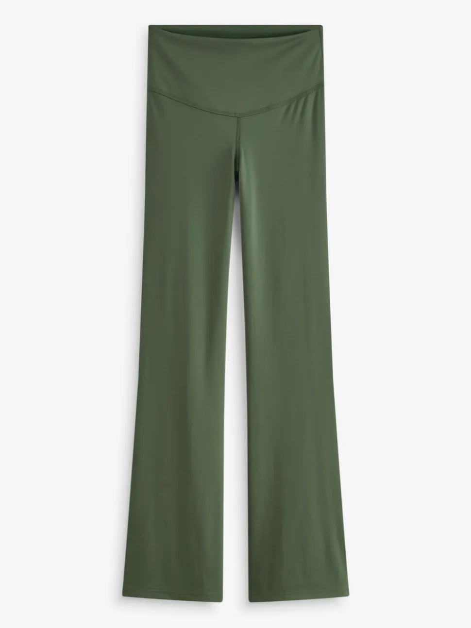 Groen - Superzachte Dry Tech yogasportleggings met uitlopende pijpen