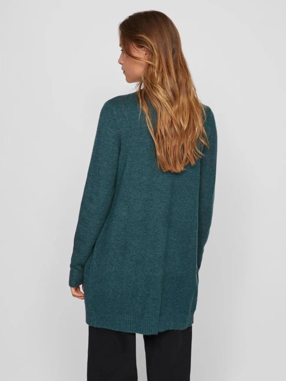 Groen - VILA Long Sleeve Lightweight Knit Cardigan