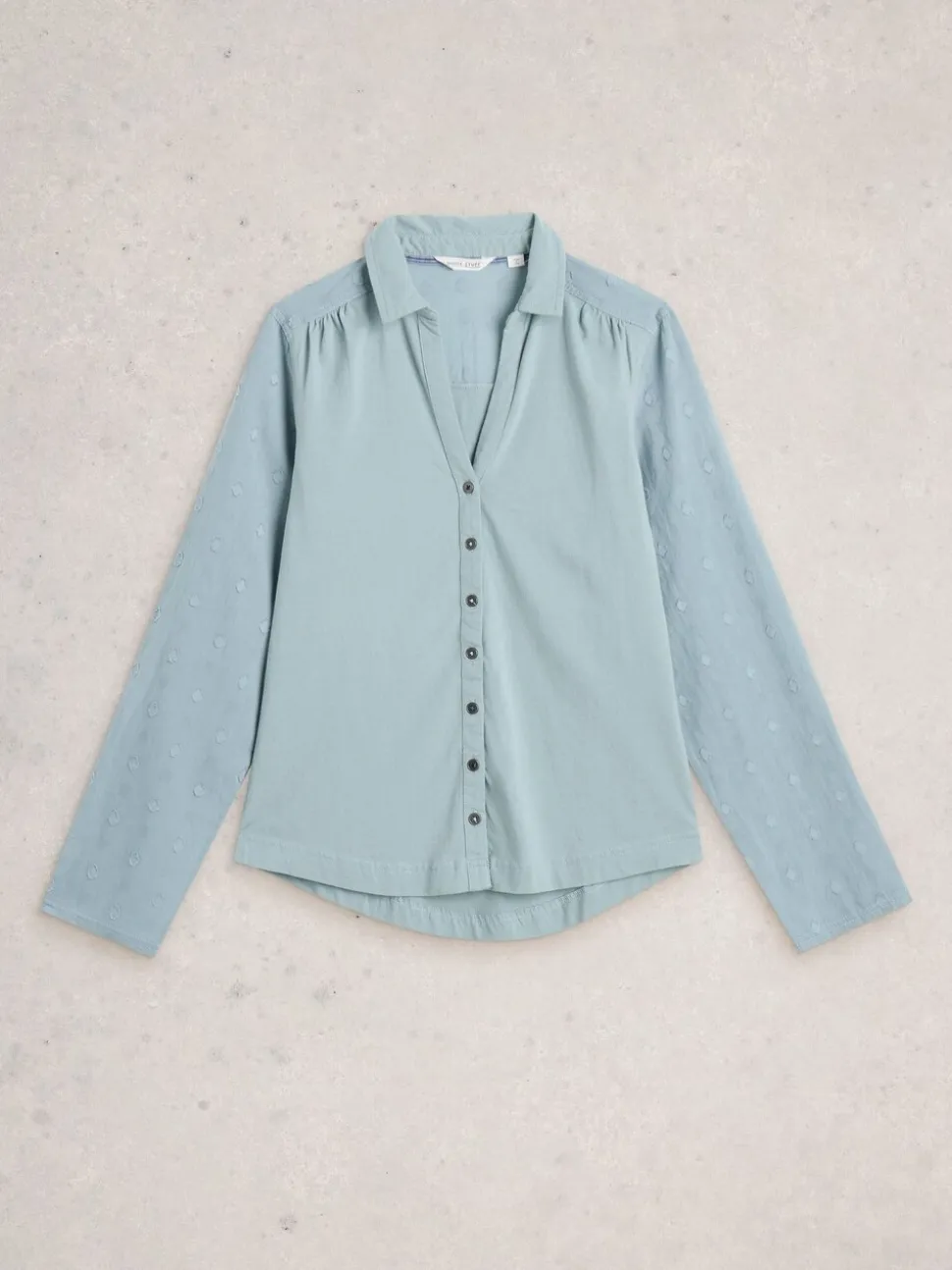 Groen - White Stuff 100% katoenmix jersey Annie shirt