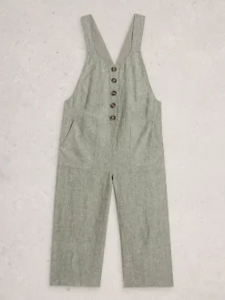 Groen - White Stuff Viola Linen Dungaree