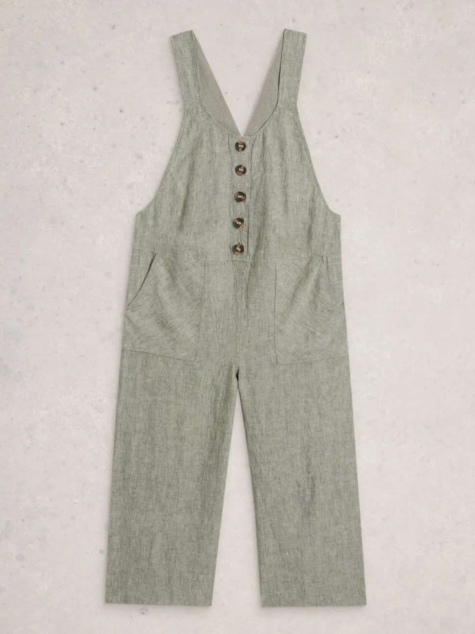 Groen - White Stuff Viola Linen Dungaree