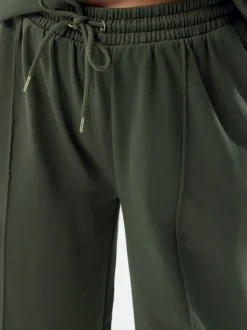 Groen - Yours Curve joggingbroek met wijde pijpen