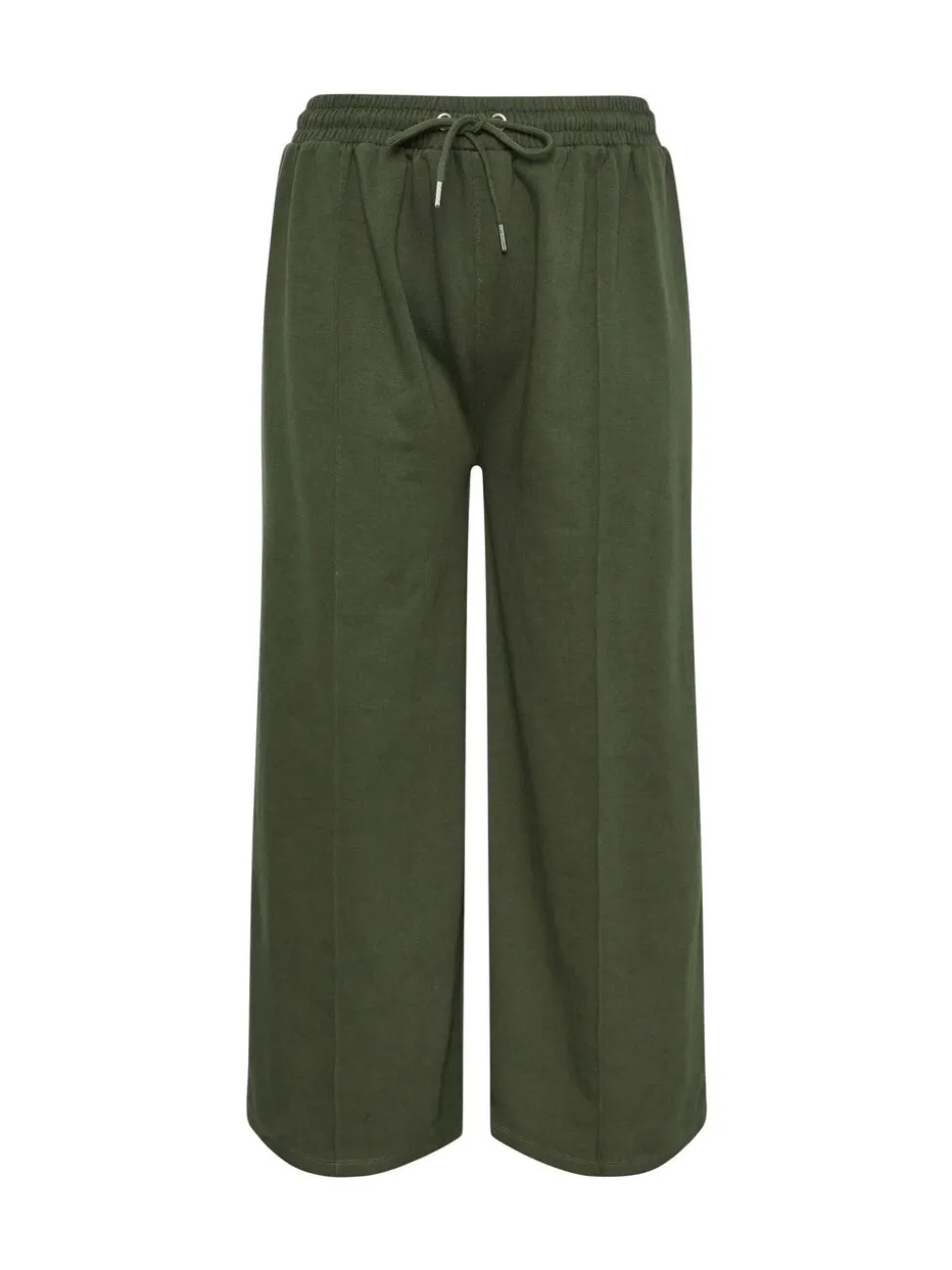 Groen - Yours Curve joggingbroek met wijde pijpen