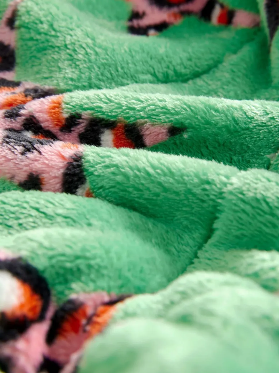 Groen met luipaardprint - Eleanor Bowmer Leopard Print Fleece Robe