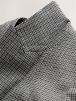 Groen/grijs - Check Sculpted Tailored Single Breasted Blazer