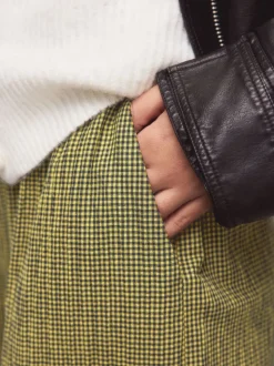 Groen/marineblauw - Gingham Wide Leg Trousers