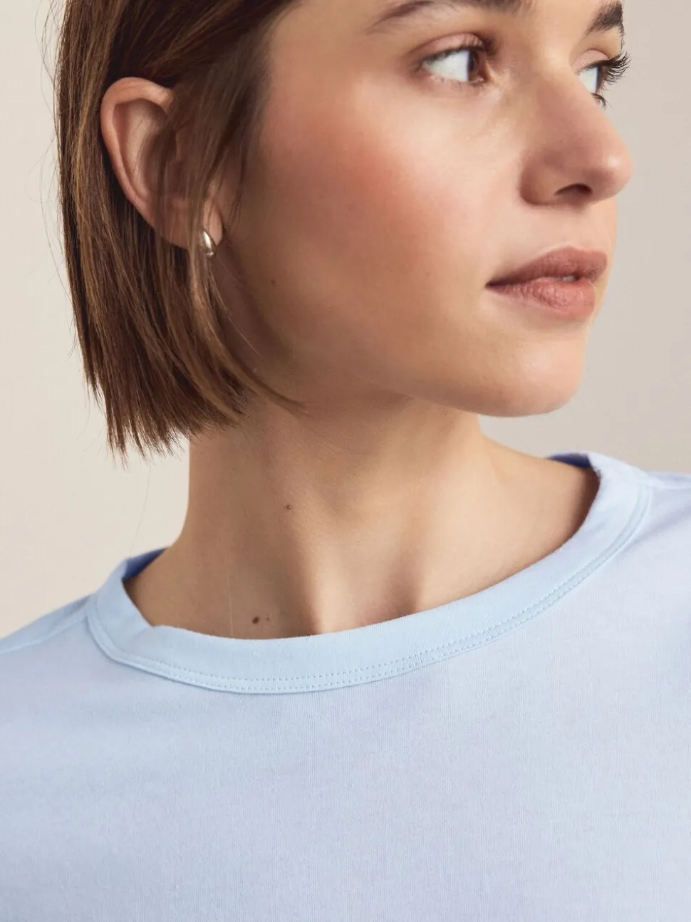 Groen/Paars/Blauw/Ecru/Roze - Set van 5 stuks 100% katoenen T-shirts met lange mouwen