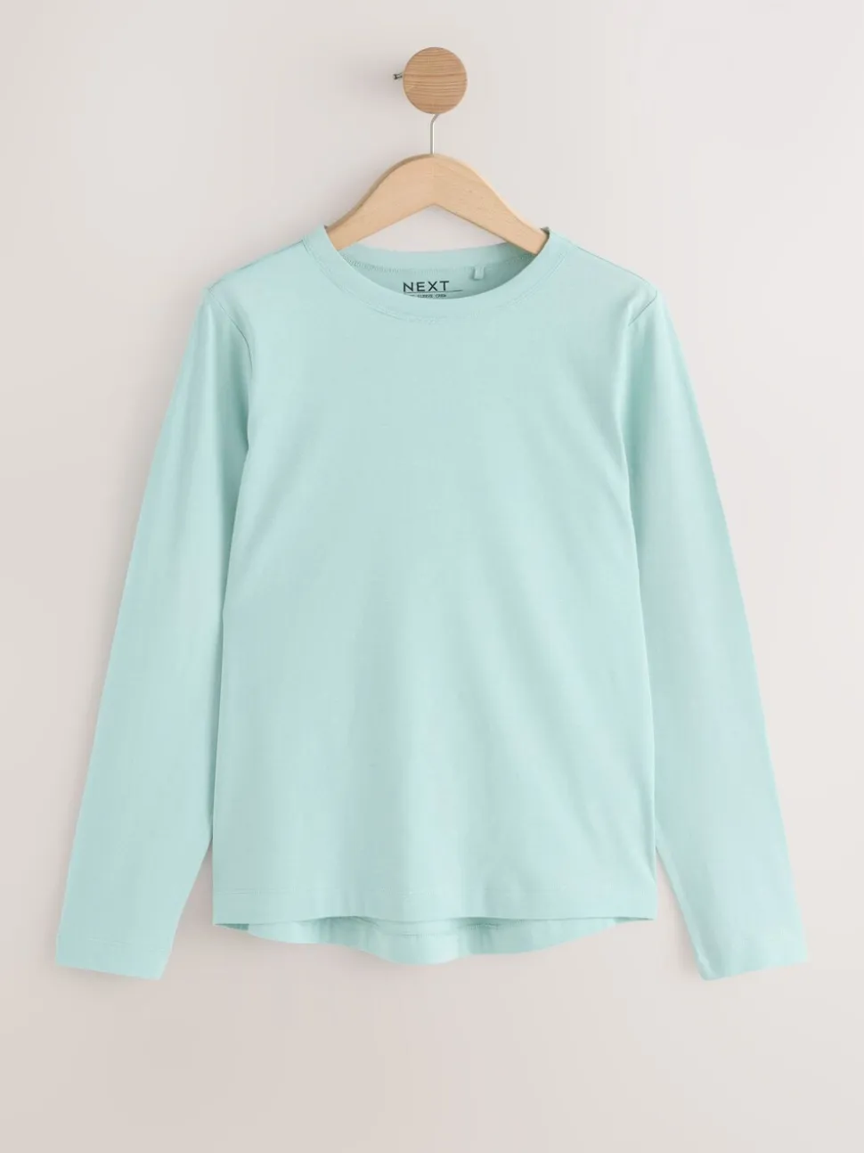Groen/Paars/Blauw/Ecru/Roze - Set van 5 stuks 100% katoenen T-shirts met lange mouwen
