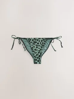 Groen/Zwart luipaardprint - Bikinibroekjes