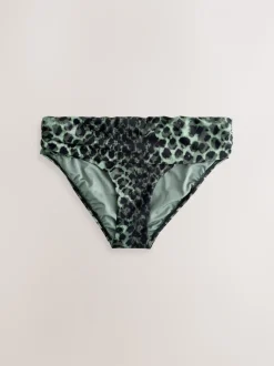 Groen/Zwart luipaardprint - Bikinibroekjes
