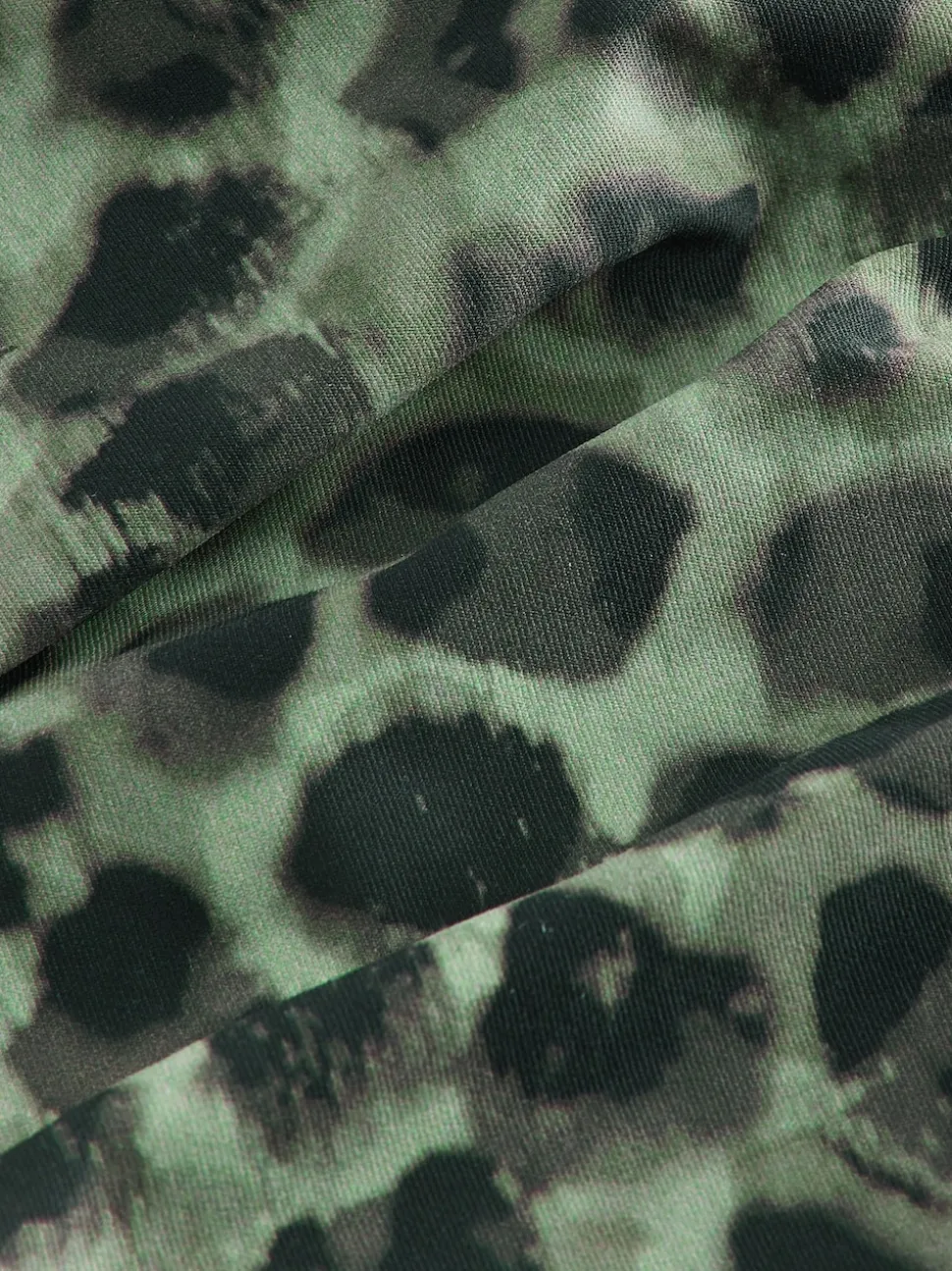 Groen/Zwart luipaardprint - Halterbadpak met buikcorrectie