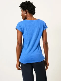 Helderblauw - FatFace T Shirt
