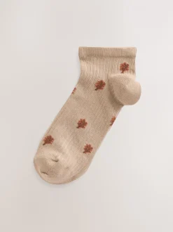 Herfstdieren Ditsy - 4 Paar sneakersokken