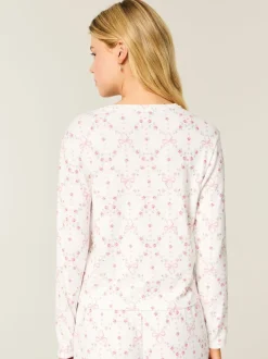 Hollister Cosy Long Sleeve White Pyjama Top