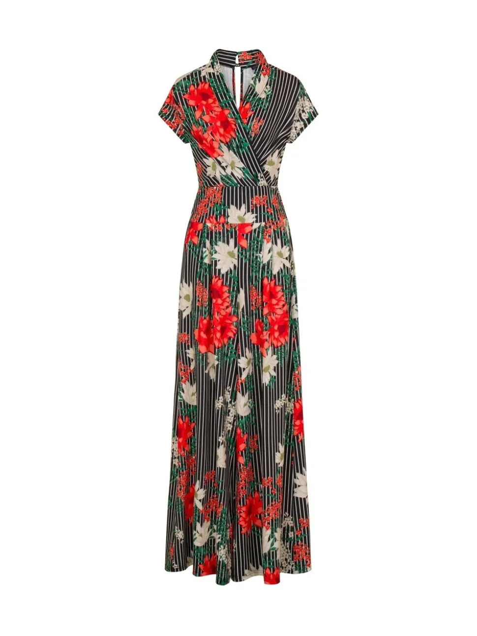 Hot Squash zwarte Petite jumpsuit met wijde pijpen