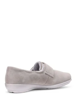 Hotter Wide Fit Toasty Touch Fastening Slippers