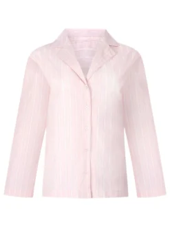 Hunkemoller Pink Poplin Cotton Pyjama Top