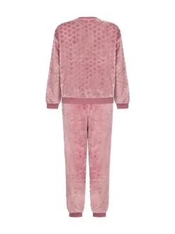 Hunkemoller Purple Fleece Heart Pyjamas Set