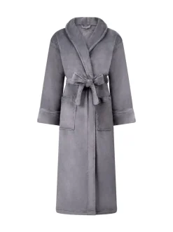 Hunkemoller Soft Fleece Grey Bathrobe