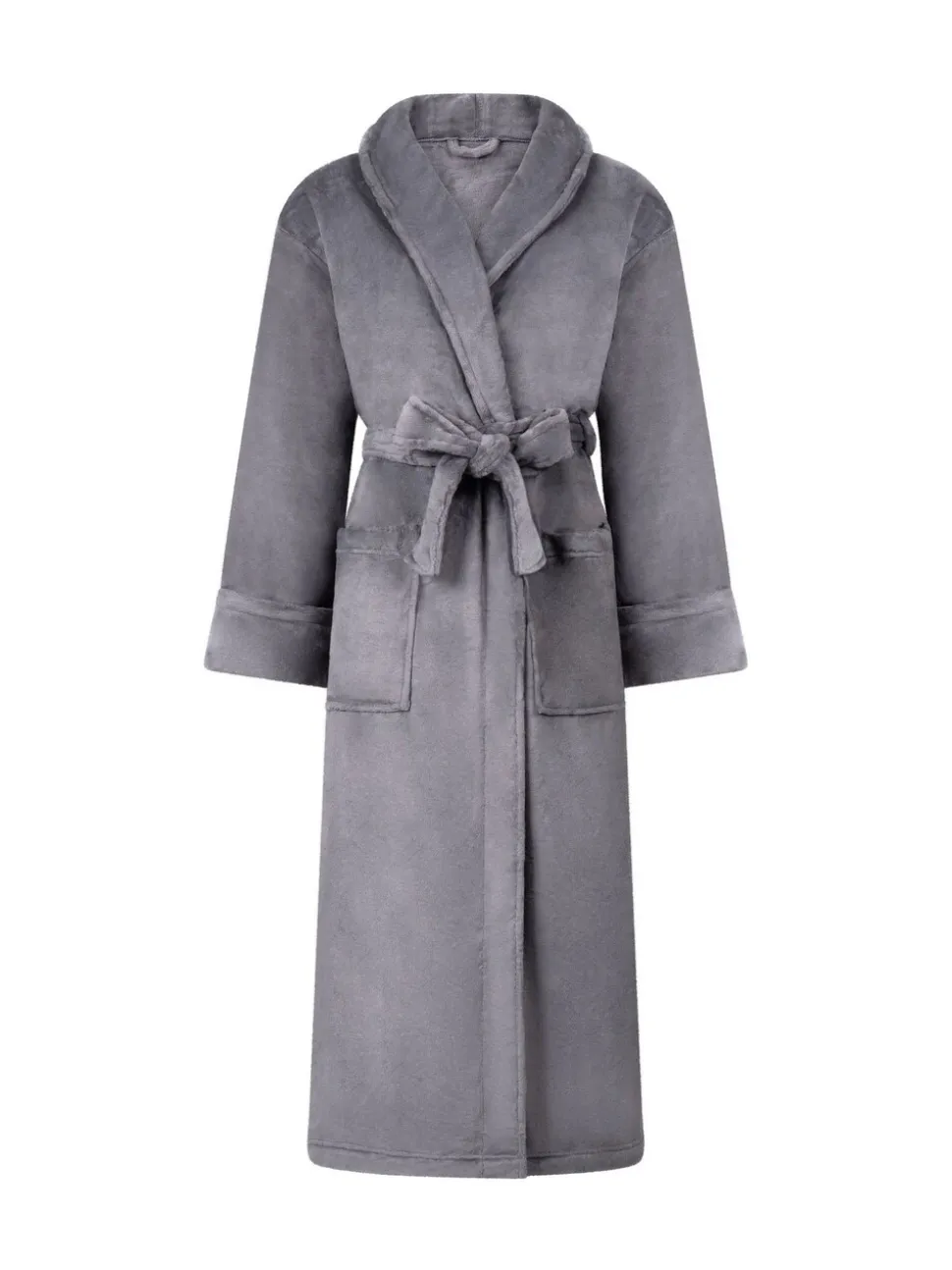 Hunkemoller Soft Fleece Grey Bathrobe