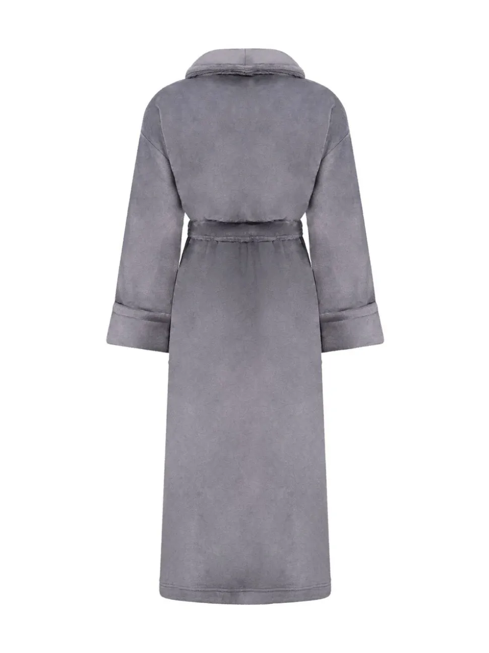 Hunkemoller Soft Fleece Grey Bathrobe