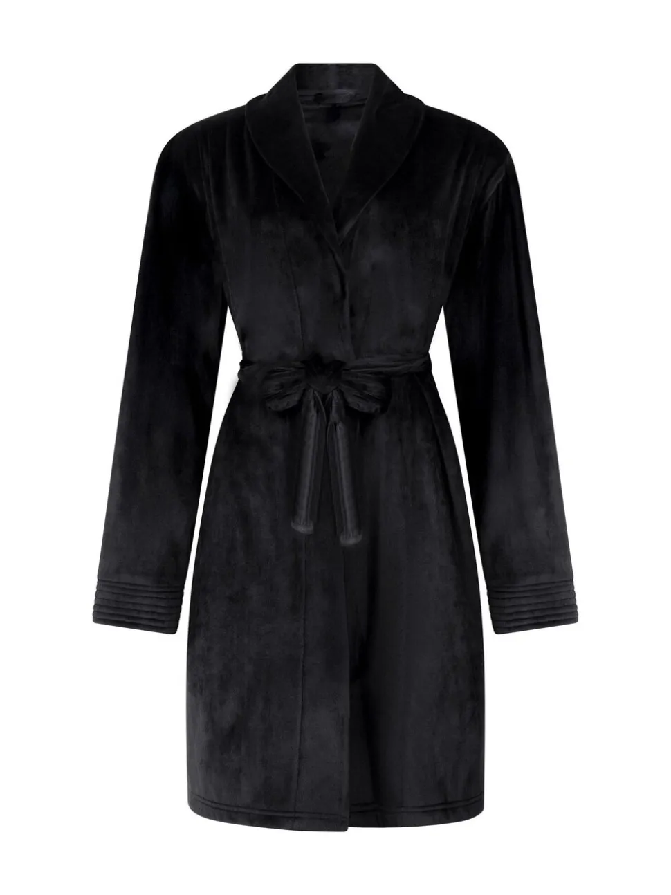 Hunkemoller Velours short Black Bath Robe