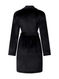 Hunkemoller Velours short Black Bath Robe