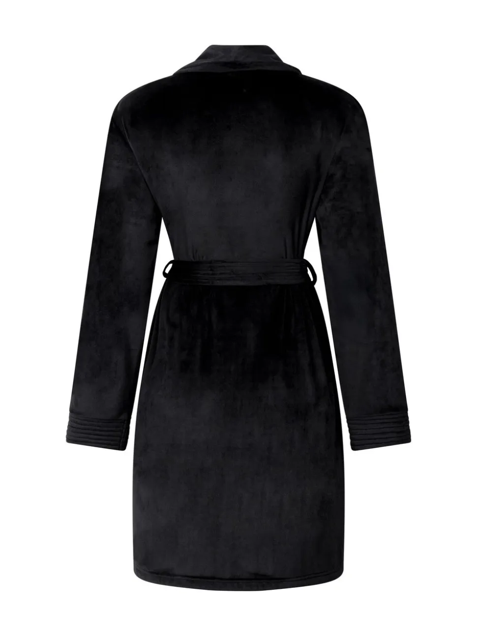 Hunkemoller Velours short Black Bath Robe