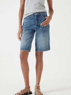 Hush Boyfriend Long Denim 100% Cotton Shorts