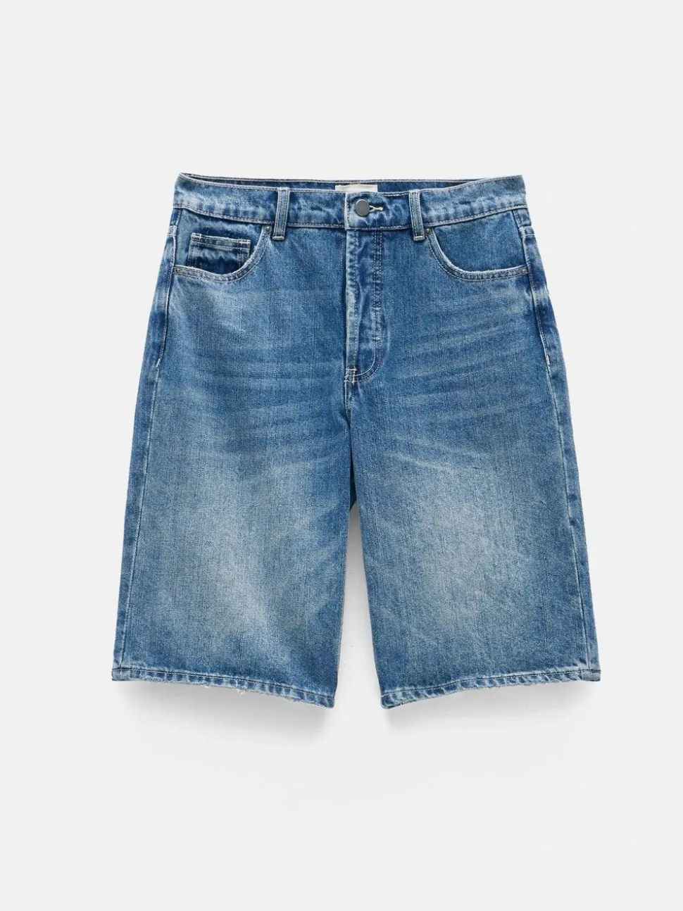 Hush Boyfriend Long Denim 100% Cotton Shorts