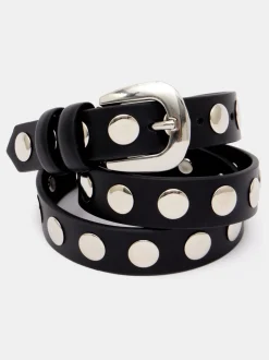 Hush Seren leren riem met studs