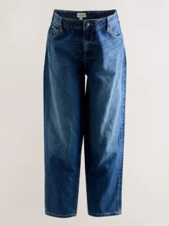 Indigo - Maternity Barrel Denim Jeans