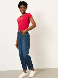 Indigoblauw - FatFace Taper Leg Jean