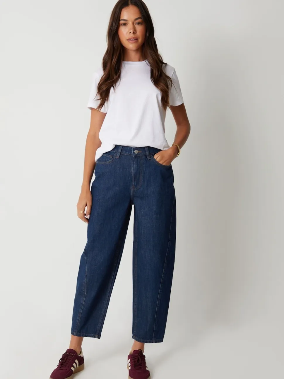 Indigoblauw - Threadbare jeans met ruime rechte pijpen